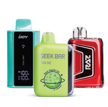 Smart Vapes_iJoy Captain_Geek Bar_Raz TN9000