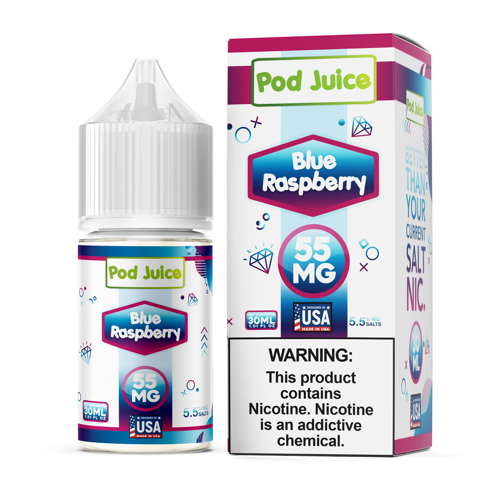 Pod Juice Salt Blue Raspberry