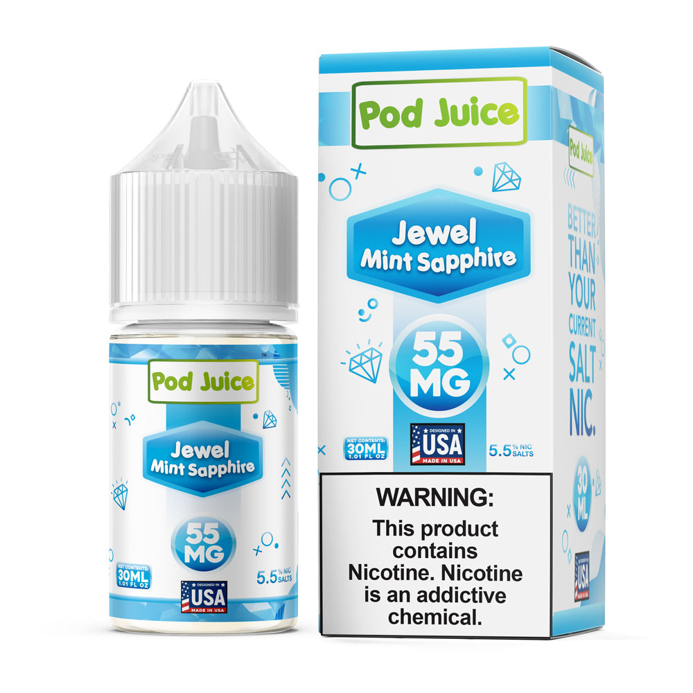 Pod Juice Salt: Jewel Mint Sapphire 55mg