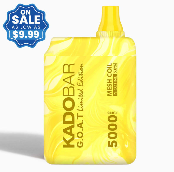 32484506959937 Kado Bar 5000 Puff Disposable - Strawberry Banana G.O.A.T. Limited Edition