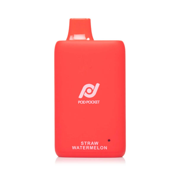 Straw Watermelon Pod Pocket 7500 Puff Disposable Vape