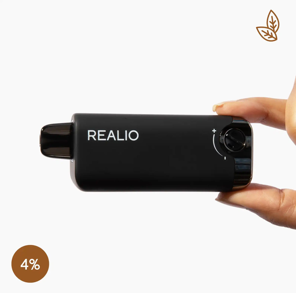 REALIO-Clear Tobacco-Icy flavor-4%| Rechargeable