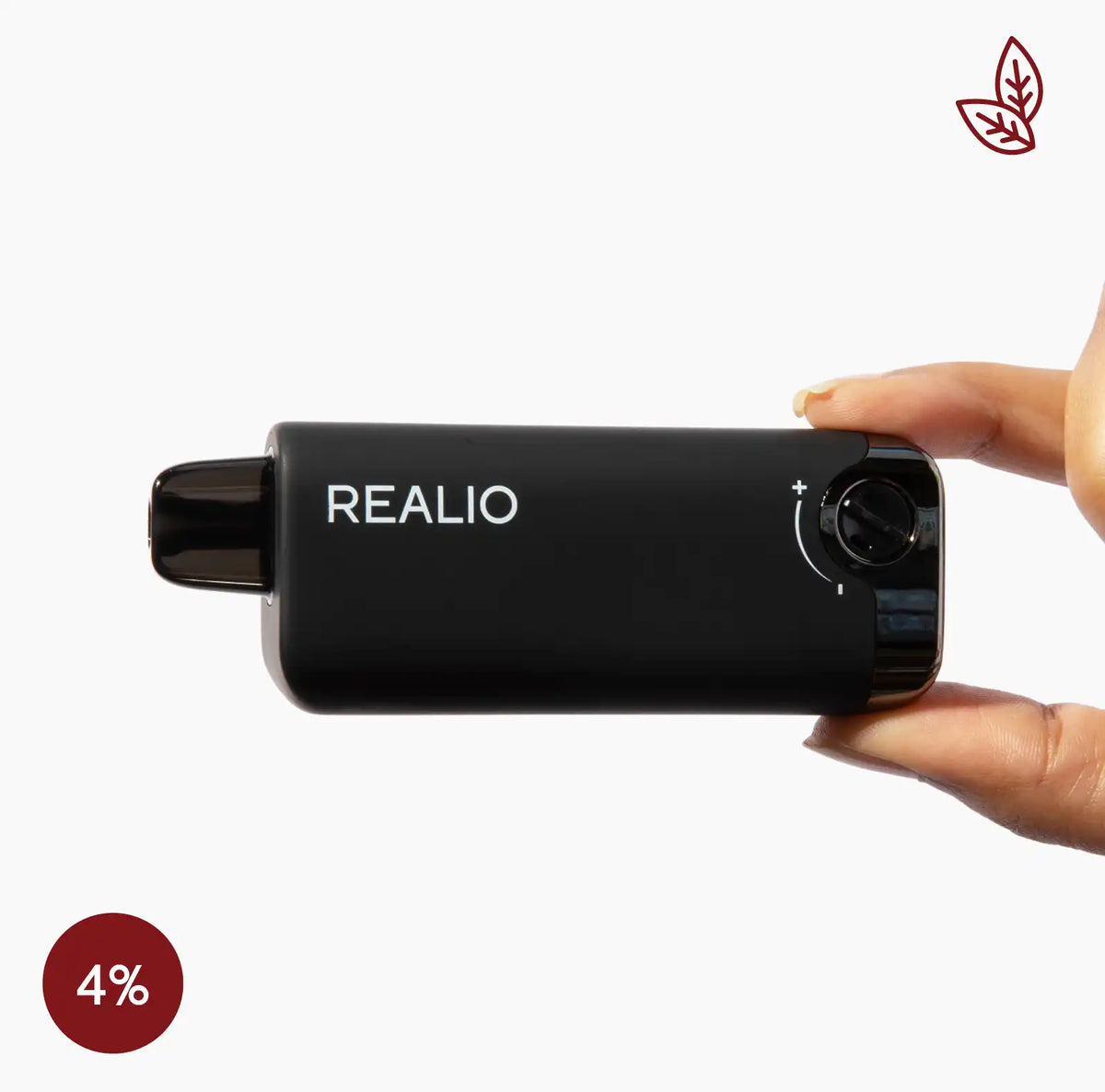 REALIO-Virginia Tobacco-Dry flavor-4%| Rechargeable