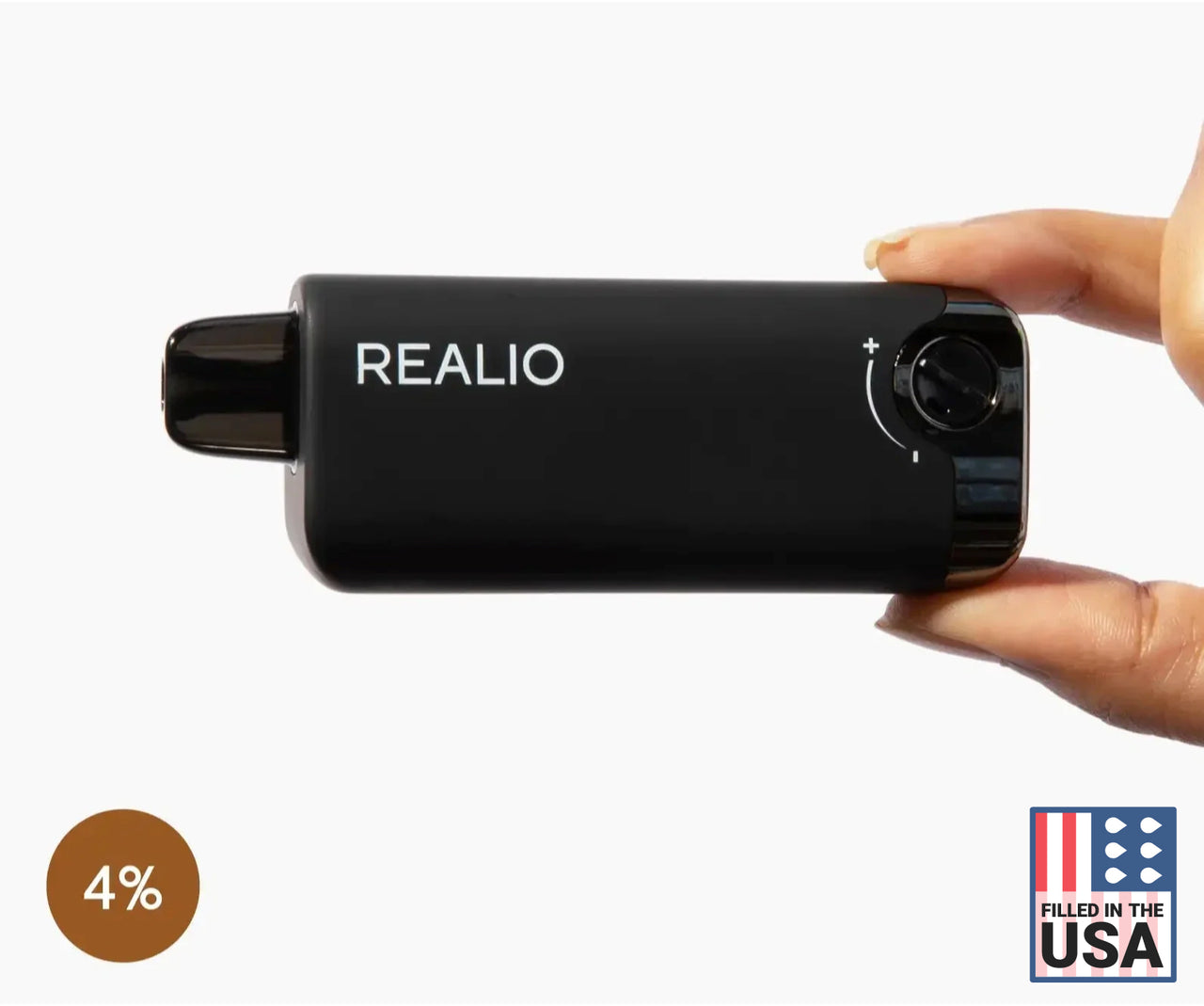 REALIO Tobacco-5000 REAL Puffs-USA Made Flavor | Rechargeable