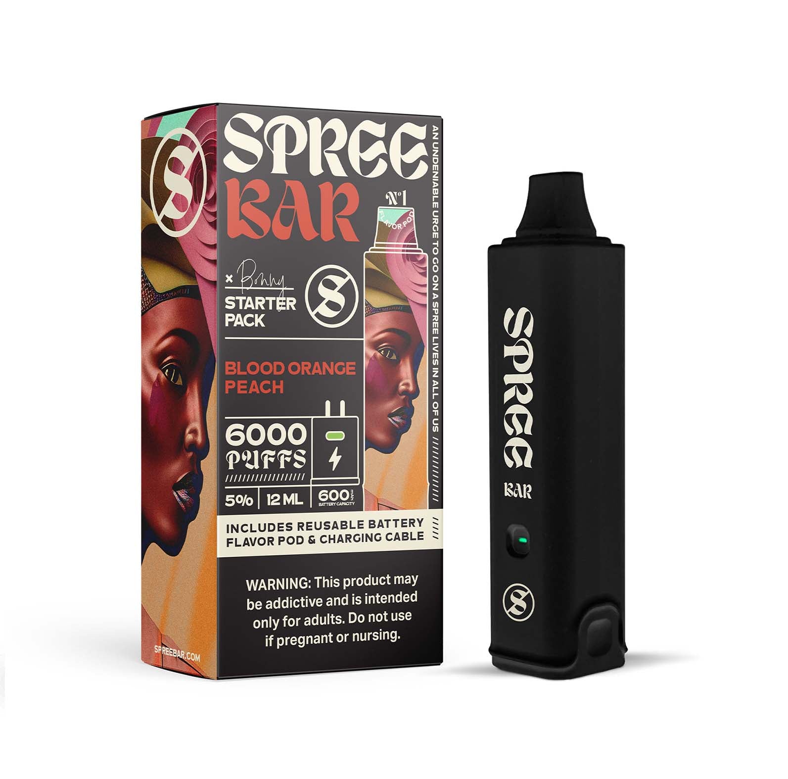 Spree Bar Disposable Vape Starter Kit with 6000 Puffs