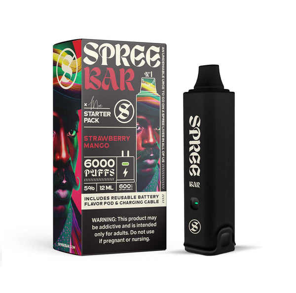 32016218390593 Spree Bar Disposable Vape Starter Kit with 6000 Puffs
