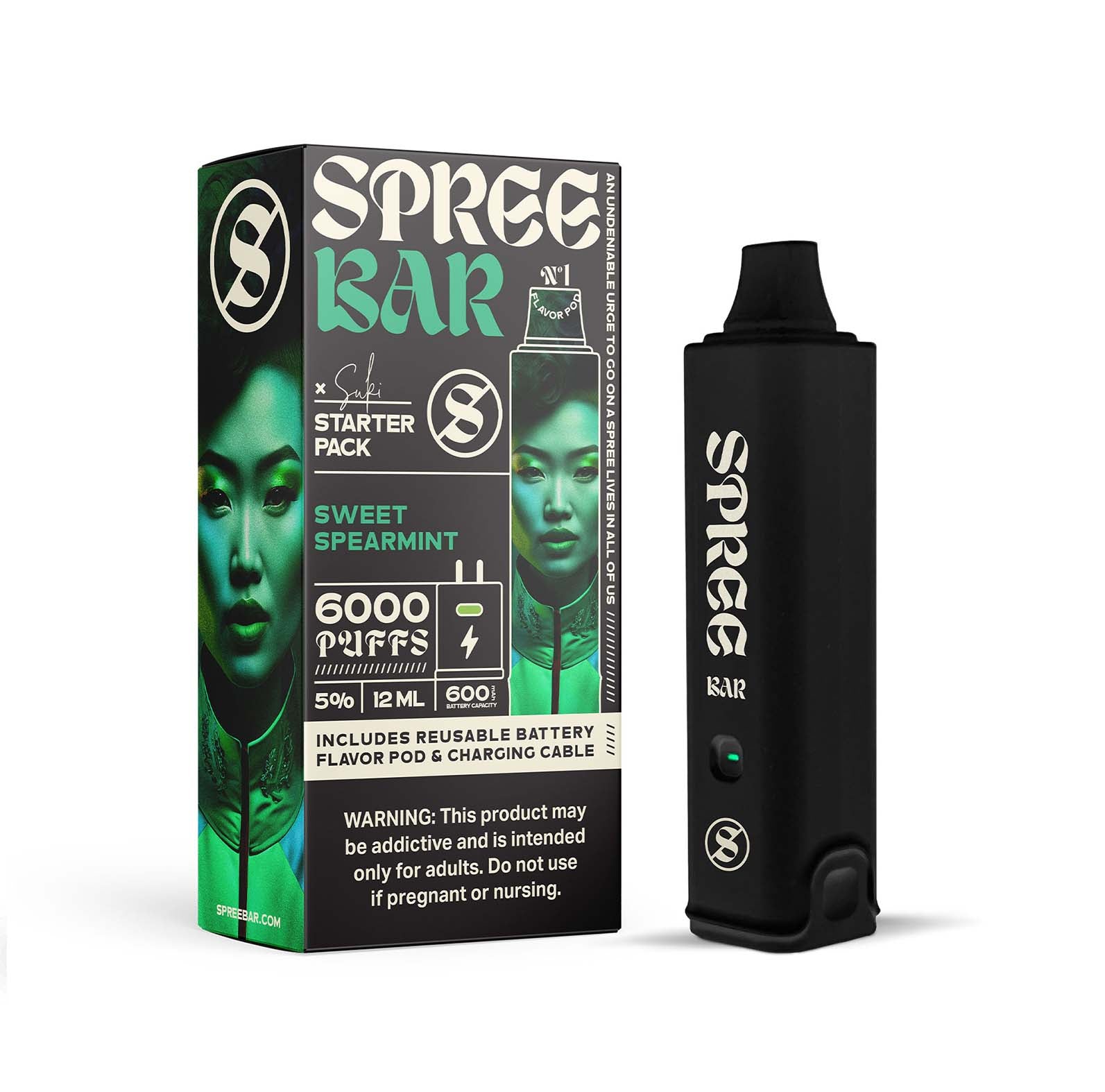 Spree Bar Disposable Vape Starter Kit with 6000 Puffs