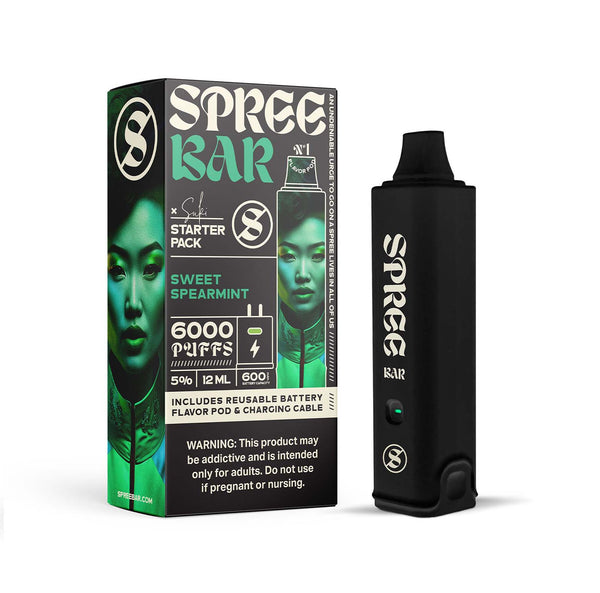 Spree Bar Disposable Vape Starter Kit with 6000 Puffs