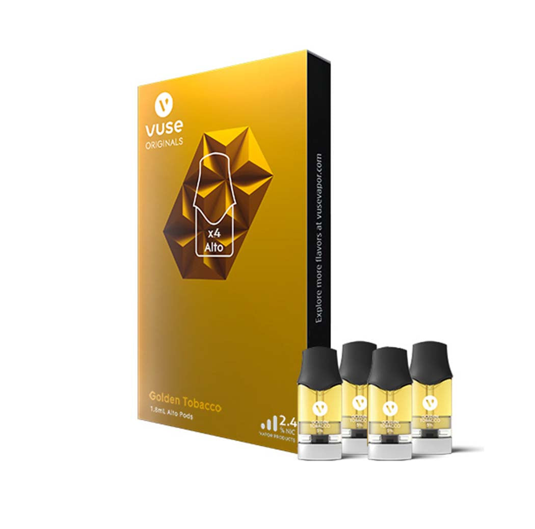 VUSE Alto Pods Golden Tobacco 2.4% 4PK