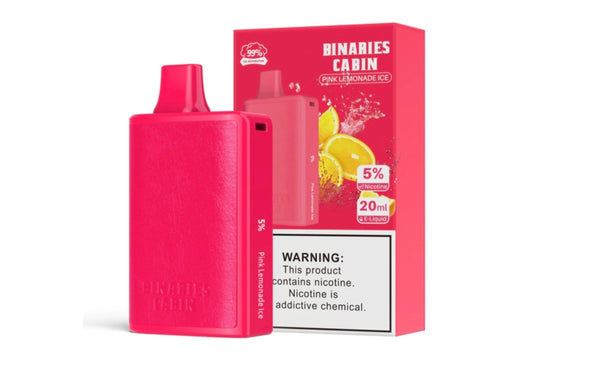Binaries Cabin Disposable 10,000 Puffs - Pink Lemonade Ice 