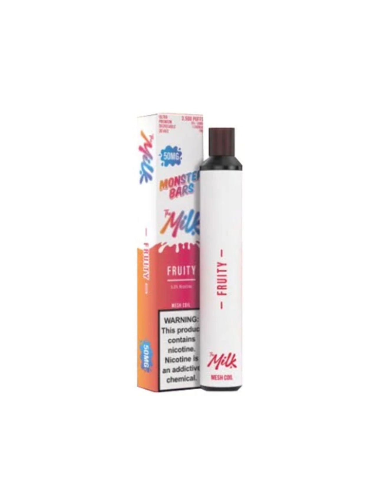 Monster Bar 3500 Puff Disposable - Milk Fruity 