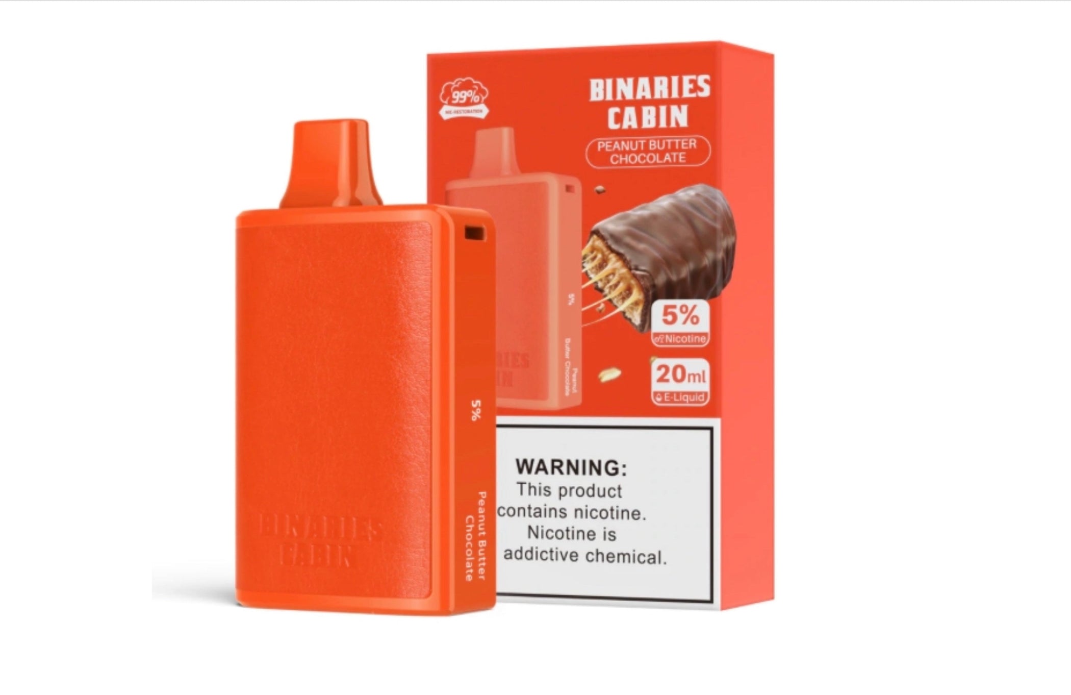 Binaries Cabin Disposable 10,000 Puffs - Peanut Butter Chocolate