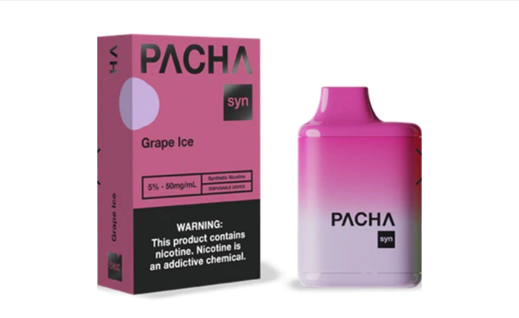 Pacha Syn Disposables 4500 Puff - Grape Ice