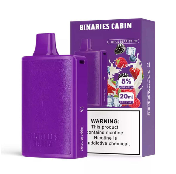 31261413900353 Binaries Cabin Disposable 10,000 Puffs - Triple Berries Ice (5% only)
