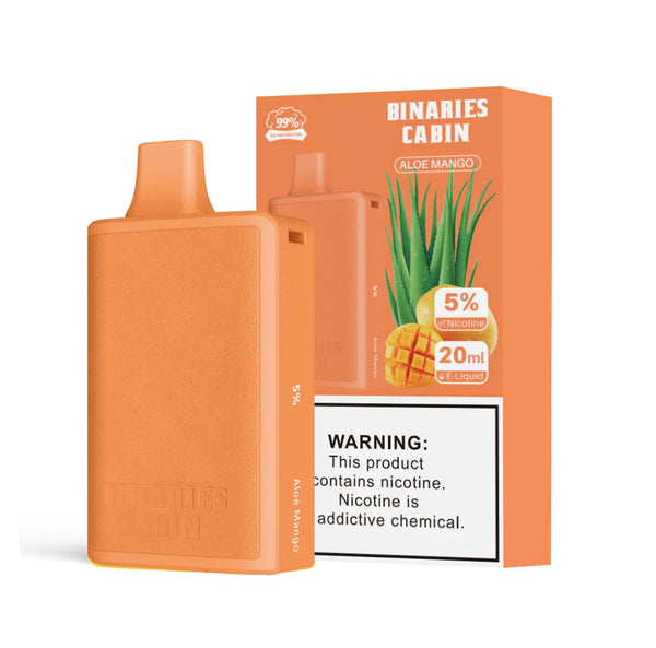 Binaries Cabin Disposable 10,000 Puffs - Aloe Mango (5% only)