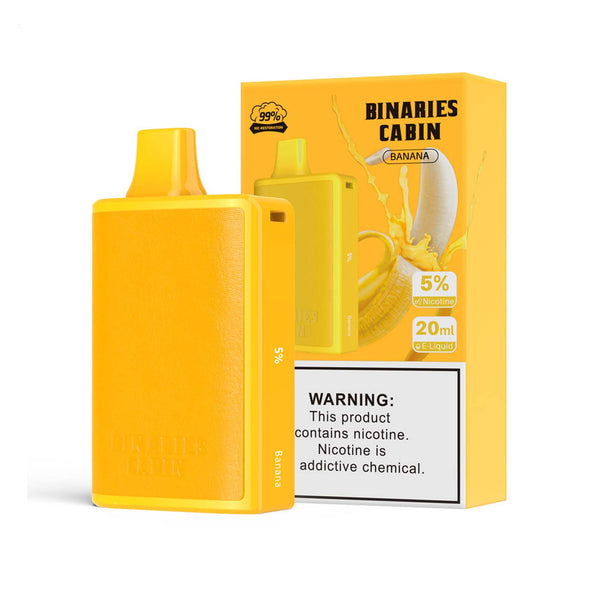 Binaries Cabin Disposable 10,000 Puffs - Banana 5%