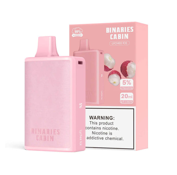 Binaries Cabin Disposable 10,000 Puffs - Lychee Ice 5%