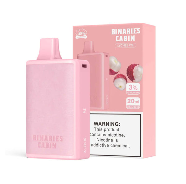 Binaries Cabin Disposable 10,000 Puffs - Lychee Ice