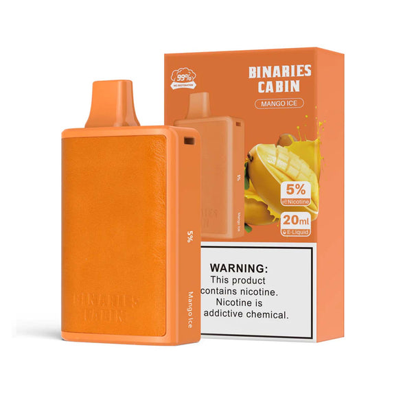 Binaries Cabin Disposable 10,000 Puffs - Mango Ice 5%