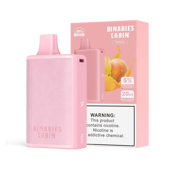 Binaries Cabin Disposable 10,000 Puffs - Peach 5%