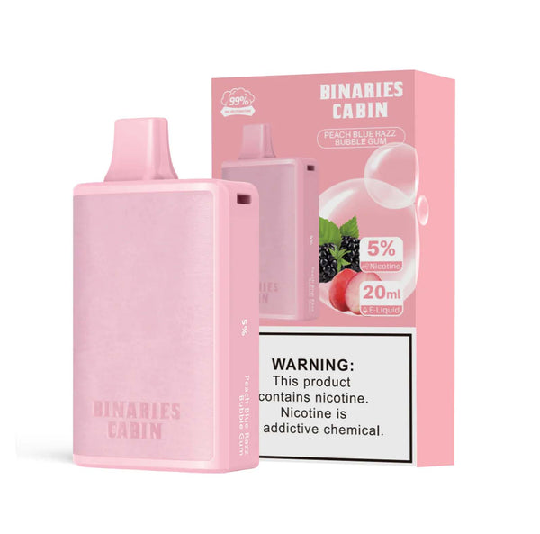 Binaries Cabin Disposable 10,000 Puffs - Peach Blue Razz Bubble Gum (5% only)