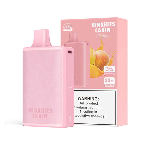 Binaries Cabin Disposable 10,000 Puffs - Peach