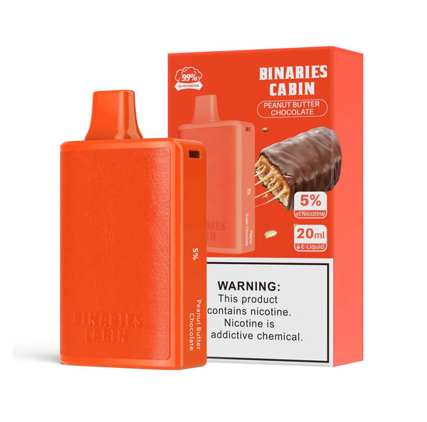 Binaries Cabin Disposable 10,000 Puffs - Peanut Butter Chocolate 5% 