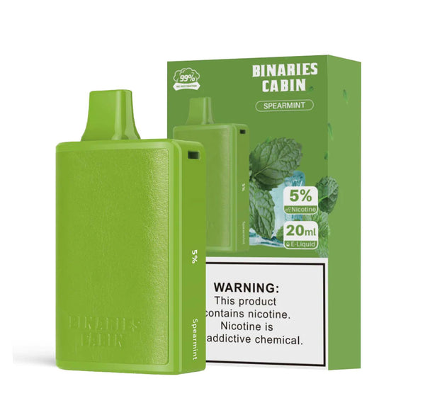 Binaries Cabin Disposable 10,000 Puffs - Spearmint (5% only)