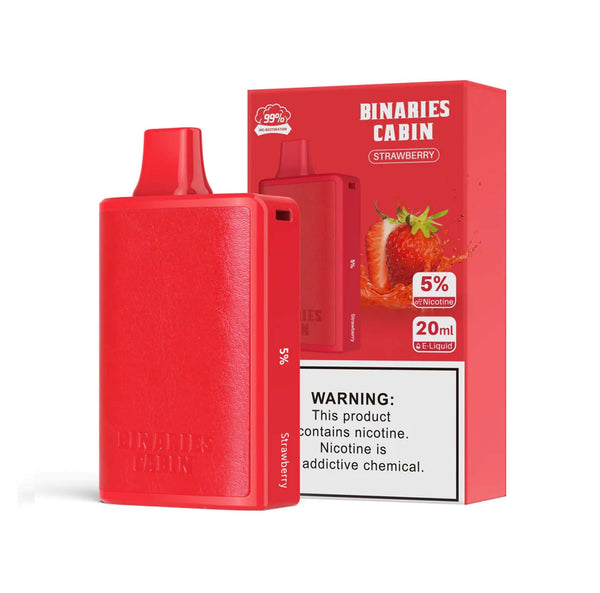 Binaries Cabin Disposable 10,000 Puffs - Strawberry 5%