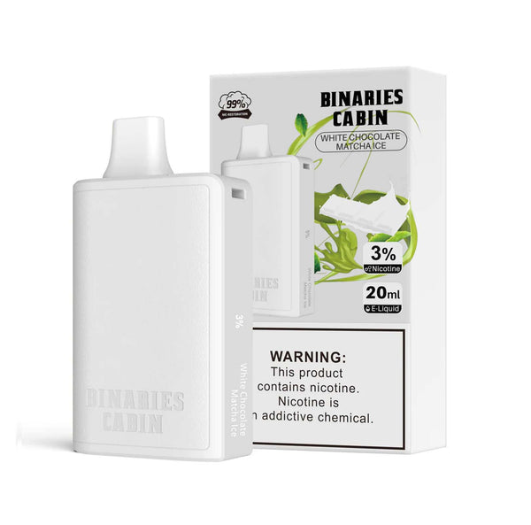 Binaries Cabin Disposable 10,000 Puffs - White Chocolate Matcha Ice