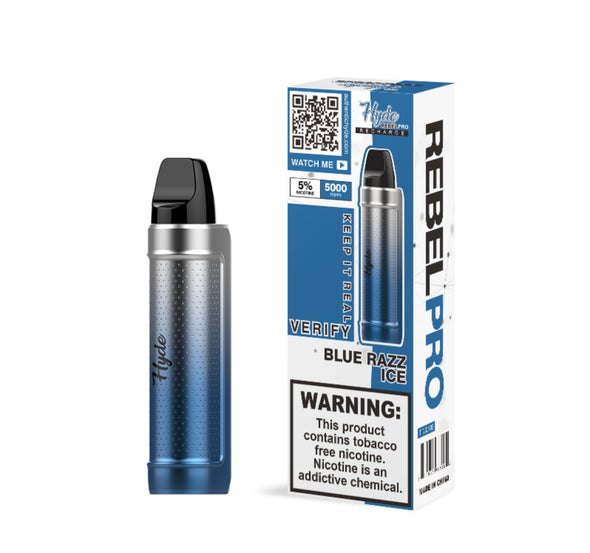 Hyde Rebel Pro Recharge 5000 Disposable - Blue Razz Ice