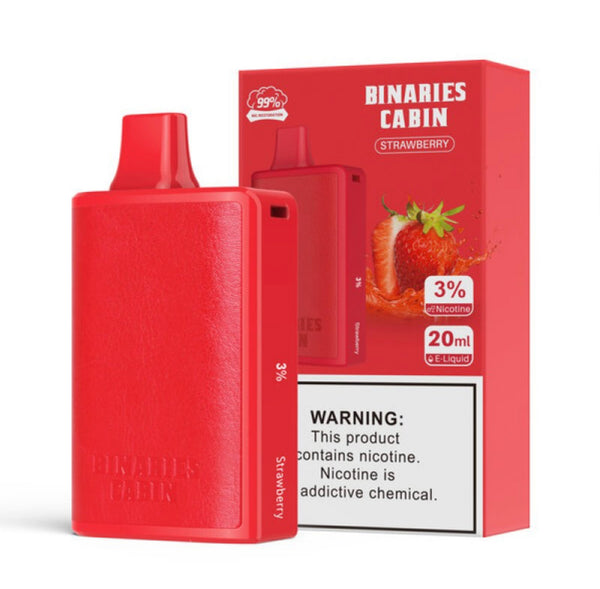 29774408155201 Binaries Cabin Disposable 10,000 Puffs - Strawberry 