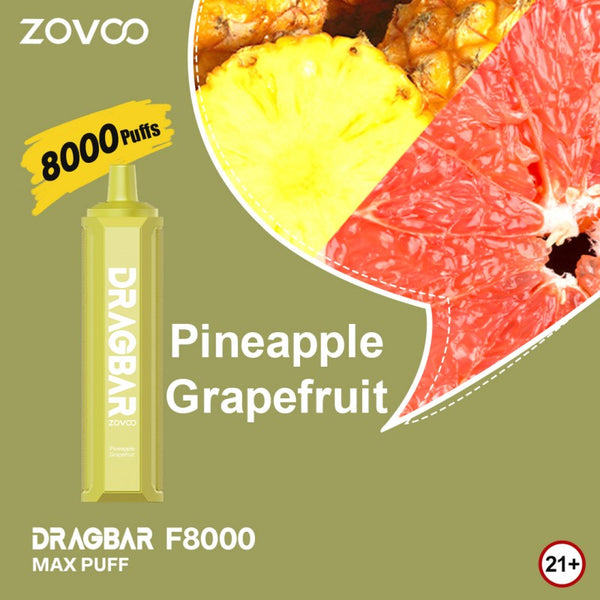ZOVOO Dragbar 8000 Puffs - Pineapple Grapefruit 