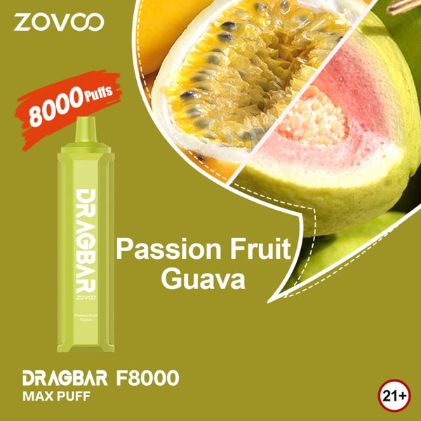 ZOVOO Dragbar 8000 Puffs - Passion Fruit Guava