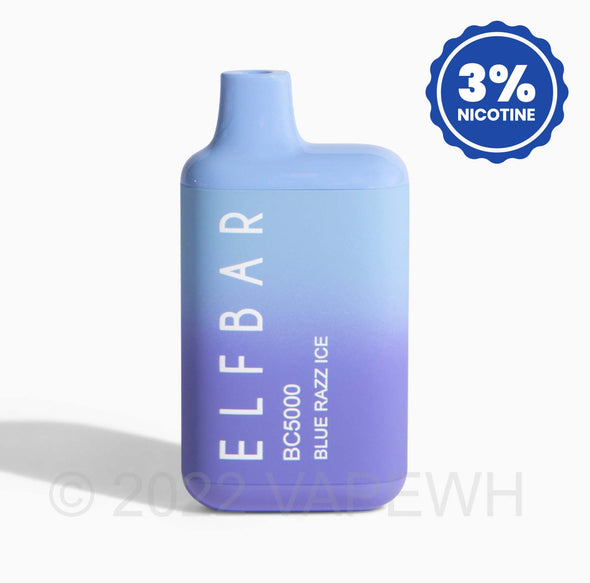 Elf Bar 3% Nicotine 5000 Puff Disposable - Blue Razz Ice 