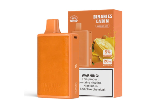 Binaries Cabin Disposable 10,000 Puffs - Mango Ice 
