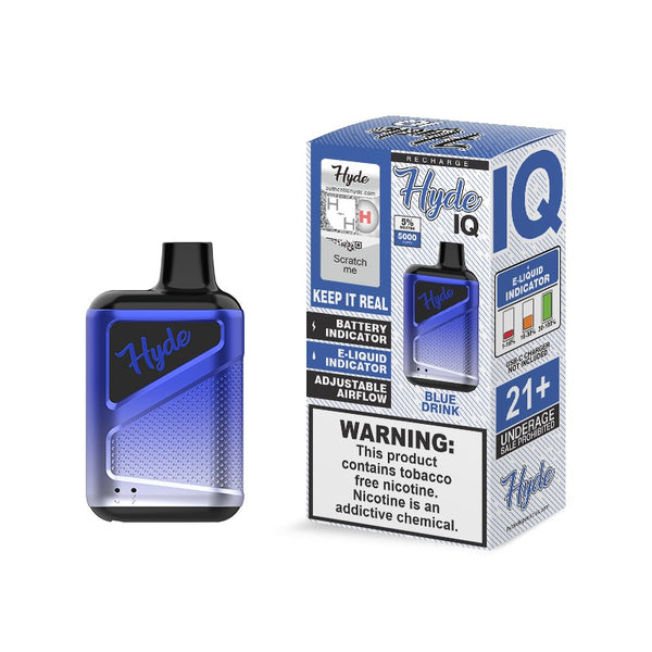 Hyde IQ Disposable Vape Recharge 5000 Puff - Blue Drink 
