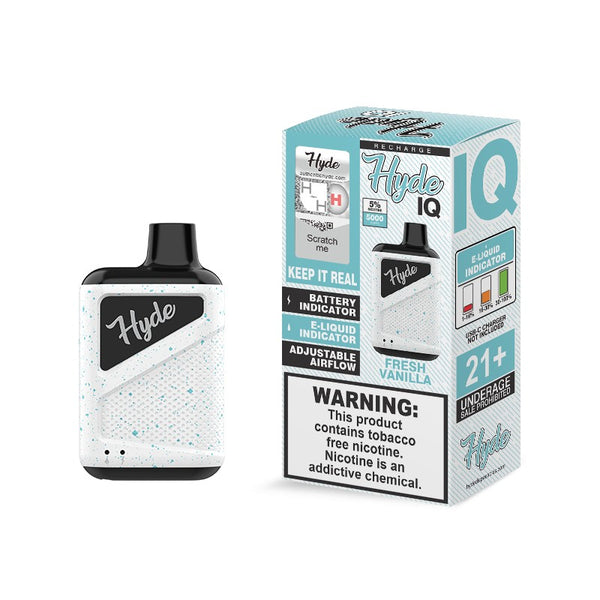 Hyde IQ Disposable Vape Recharge 5000 Puff - Fresh Vanilla 