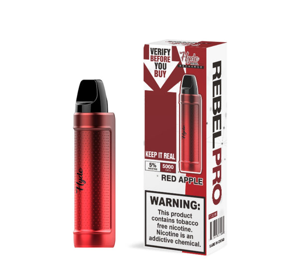 Hyde Rebel Pro Recharge 5000 Disposable - Red Apple 