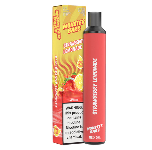 Monster Bars 3500 Puff Disposable - Strawberry Lemonade 