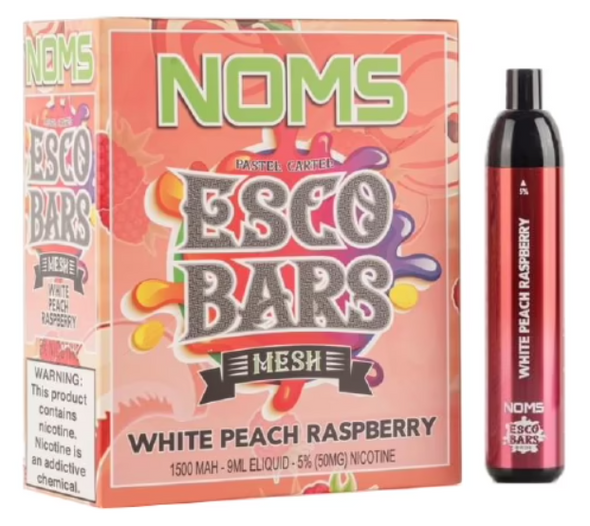 NOMS Esco Bars Disposables 4000 Puff - White Peach Raspberry 