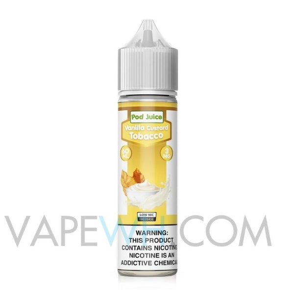 28840547844161 Pod Juice Vanilla Custard Tobacco 60ml E-Liquid