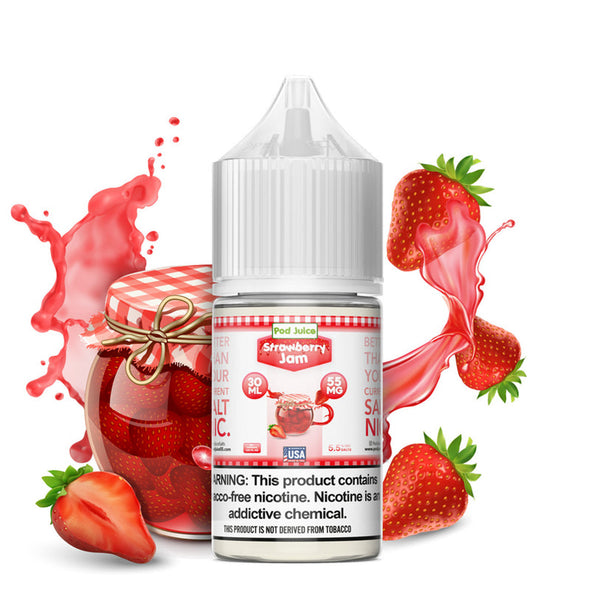 31360900726849 Pod Juice Salt: Strawberry Jam