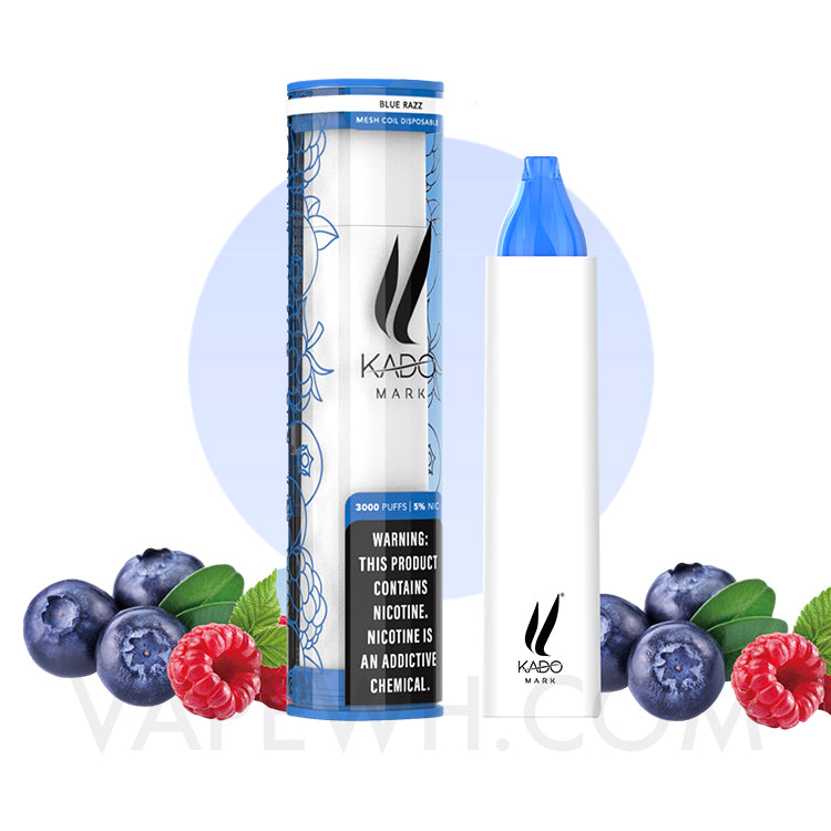 Kado Mark 3000 Puff Disposable - Blue Razz 