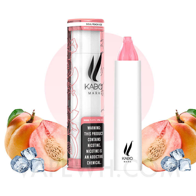 Kado Mark 3000 Puff Disposable - Soul Peach Ice 