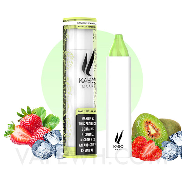 Kado Mark 3000 Puff Disposable - Strawberry Kiwi Ice 