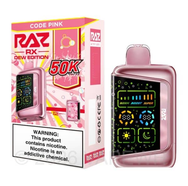 Vape Ryx RAZ RX50K Disposable Vape - 5% Nicotine - 50k Puffs - White Horse Vapor